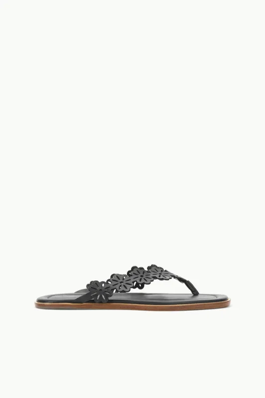 DANTE FLORAL THONG SLIDE | BLACK sold by STAUD