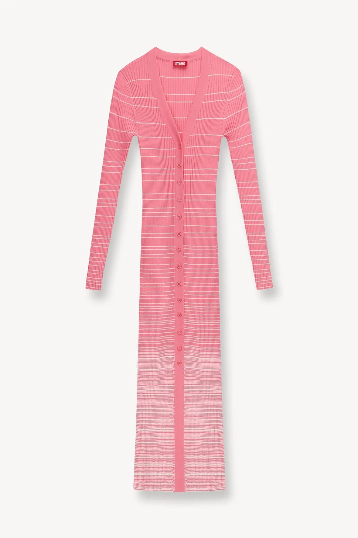 SHOKO SWEATER | CORAL PINK WHITE sold by STAUD product image thumbnail 5