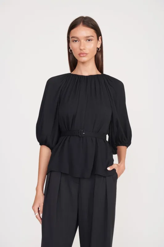 ARLO TOP | BLACK sold by STAUD