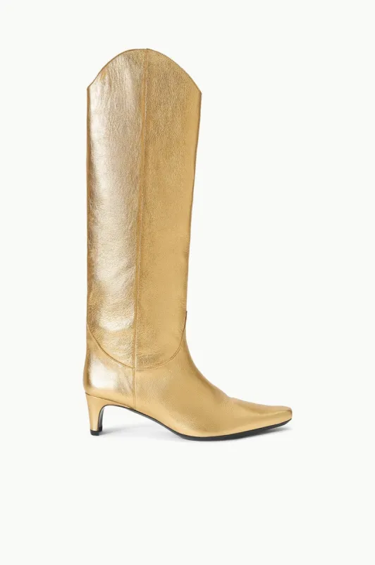 WESTERN WALLY BOOT | GOLD sold by STAUD