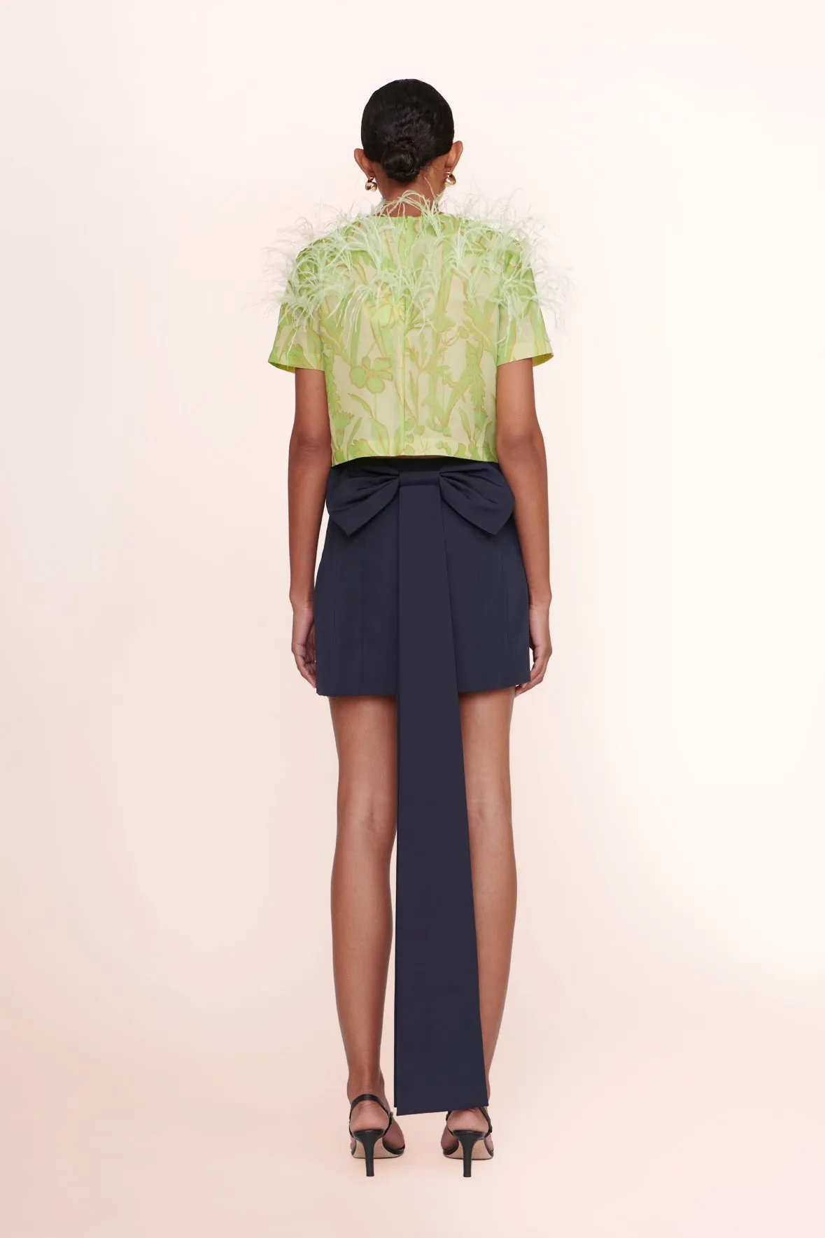 VALERY SKIRT | NAVY sold by STAUD product image thumbnail 4