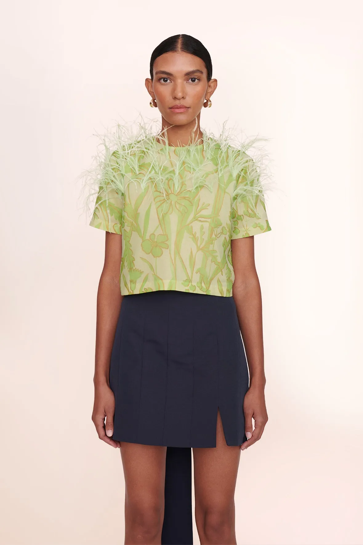 VALERY SKIRT | NAVY sold by STAUD product image thumbnail 5