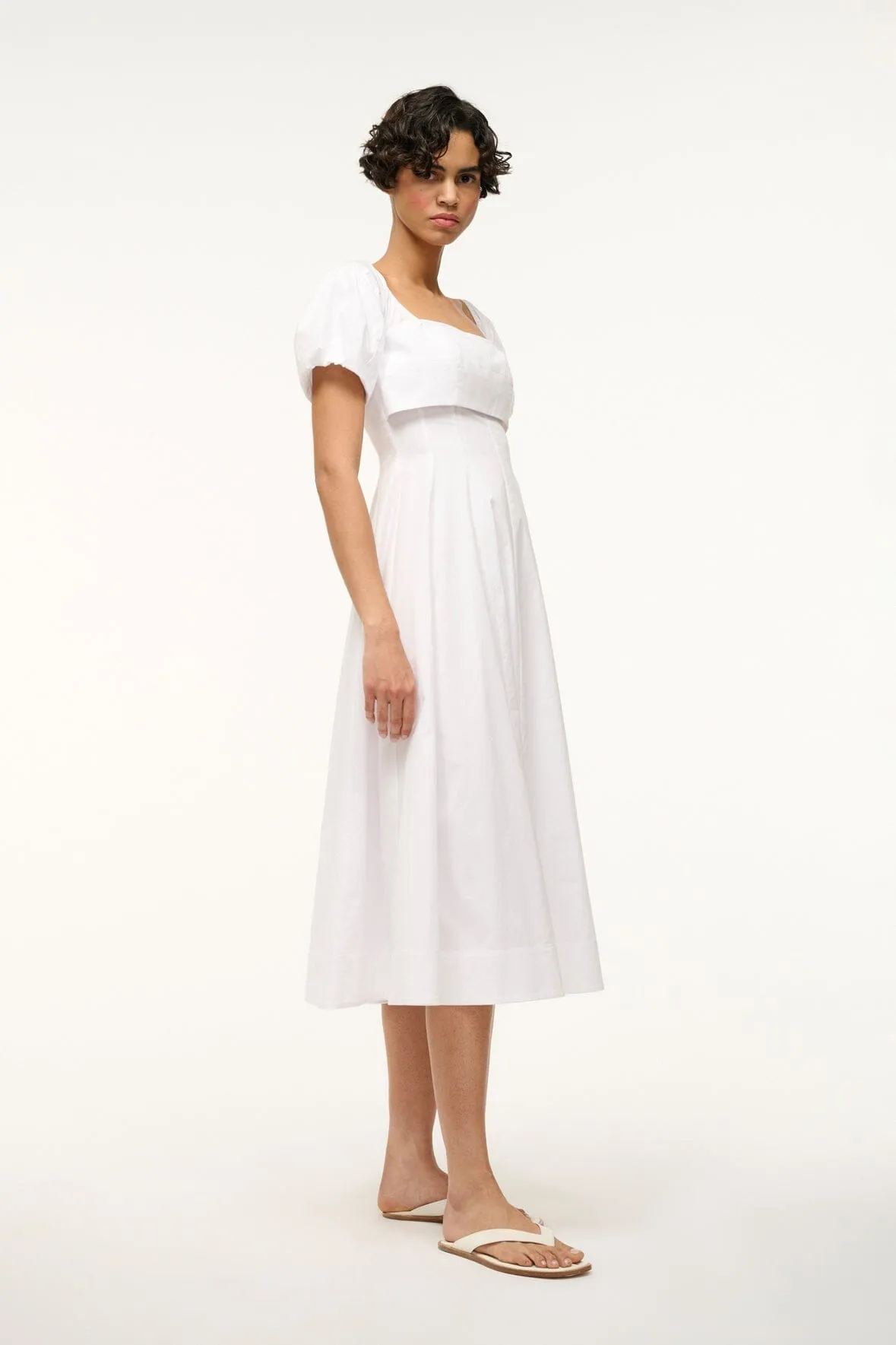 PALERMO DRESS | WHITE sold by STAUD product image thumbnail 5