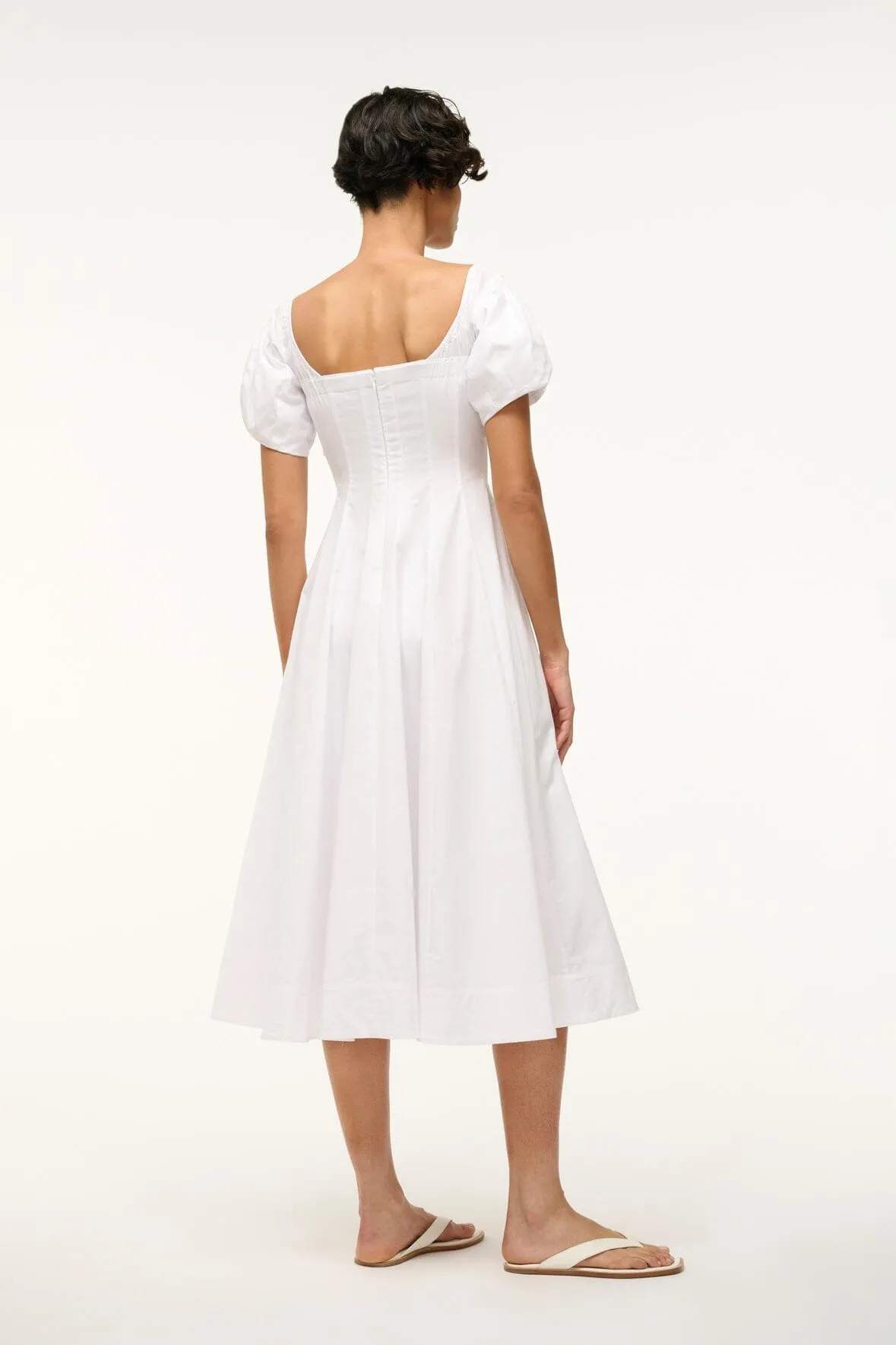 PALERMO DRESS | WHITE sold by STAUD product image thumbnail 4