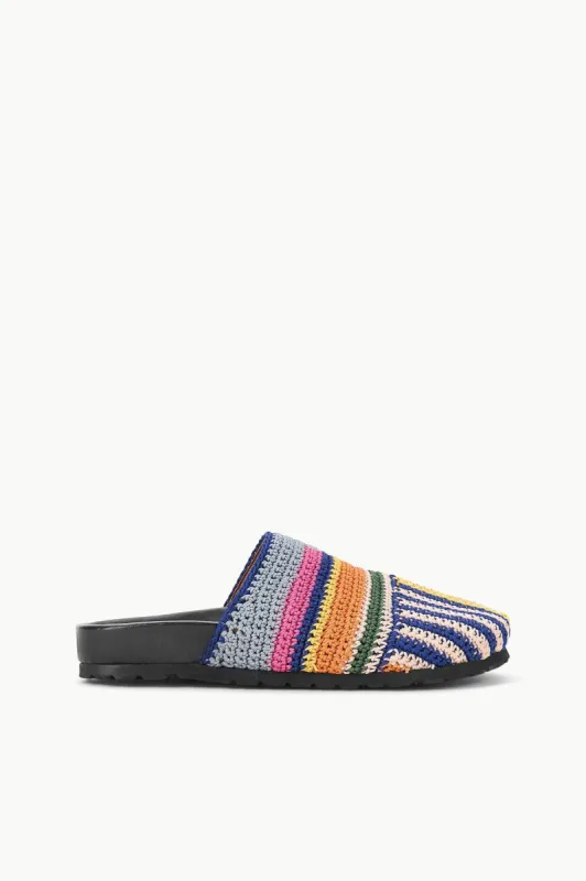 DIA SLIDE | MULTI BAYADERE STRIPE sold by STAUD