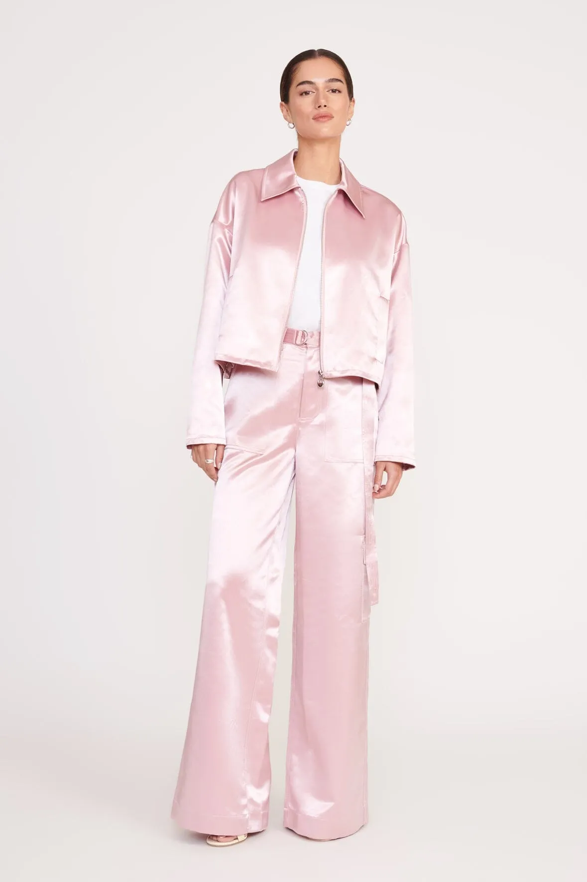 SHAY PANT | CHERRY BLOSSOM sold by STAUD