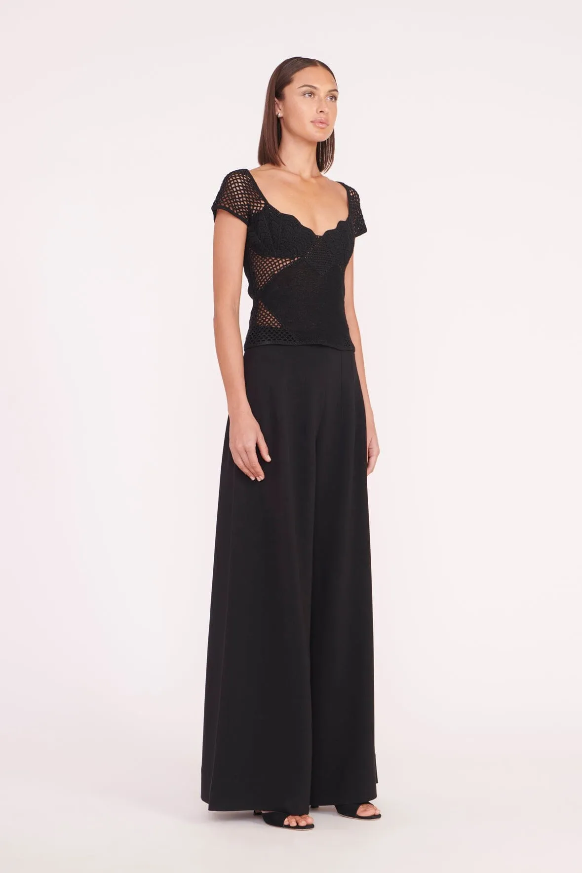 JOCELYN TOP | BLACK sold by STAUD product image thumbnail 4