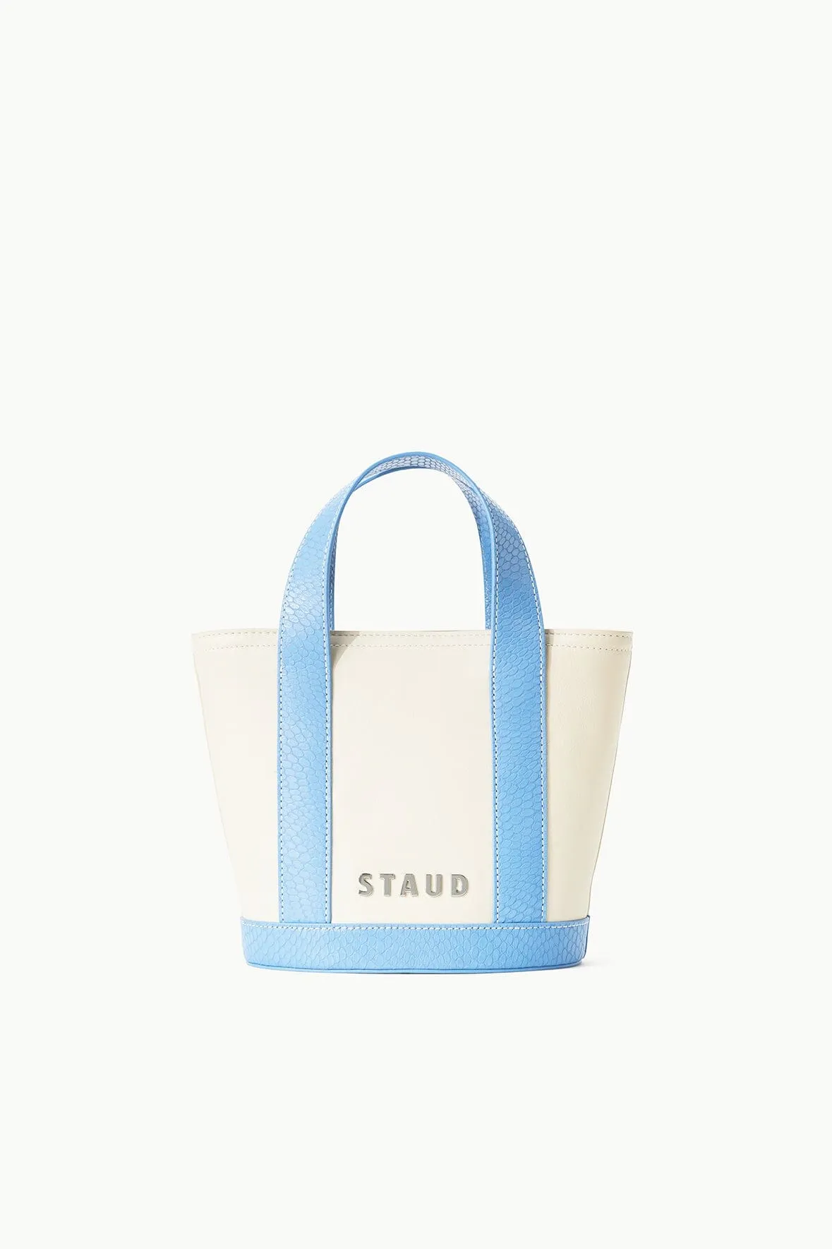CUSTOM ALLORA MINI TOTE | CREAM STAUD BLUE sold by STAUD product image thumbnail 3