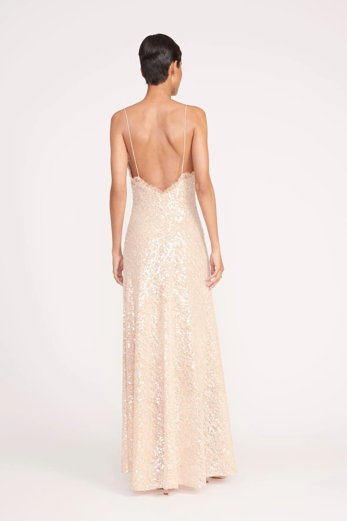 KEZIA DRESS | BEIGE sold by STAUD product image thumbnail 4