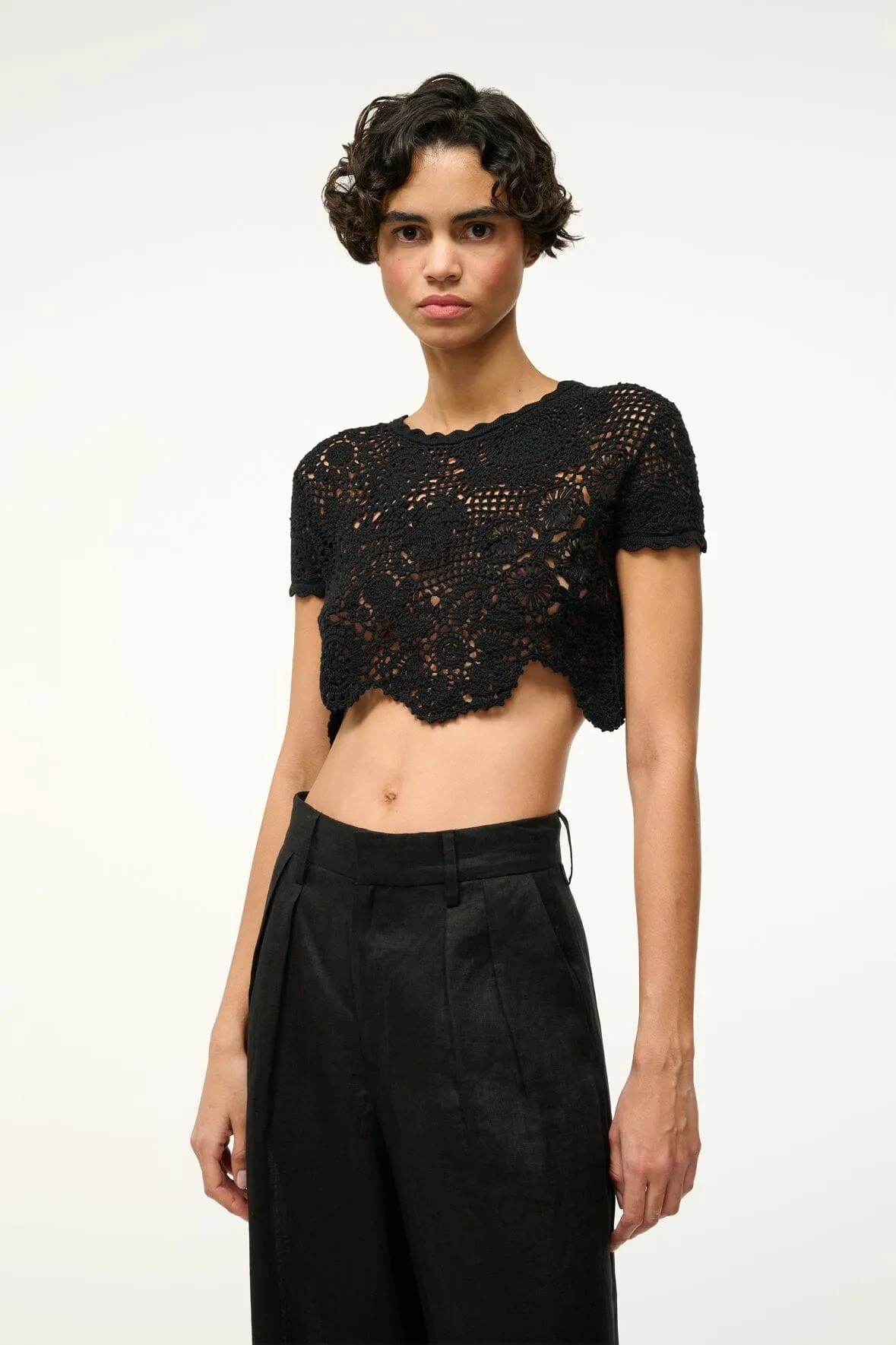 STARLIGHT TOP | BLACK sold by STAUD