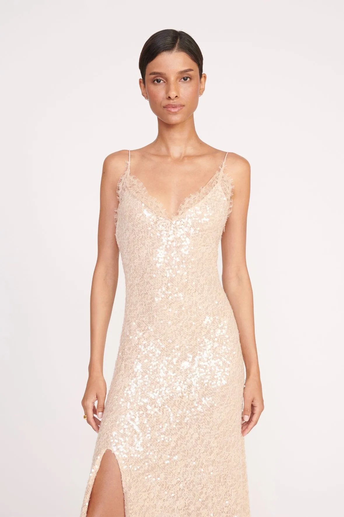KEZIA DRESS | BEIGE sold by STAUD product image thumbnail 2