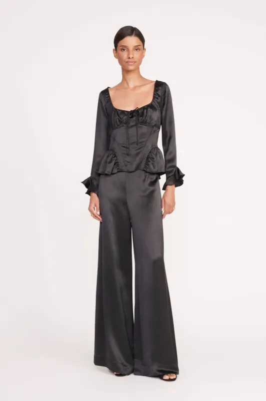 LUKE PANT | BLACK sold by STAUD