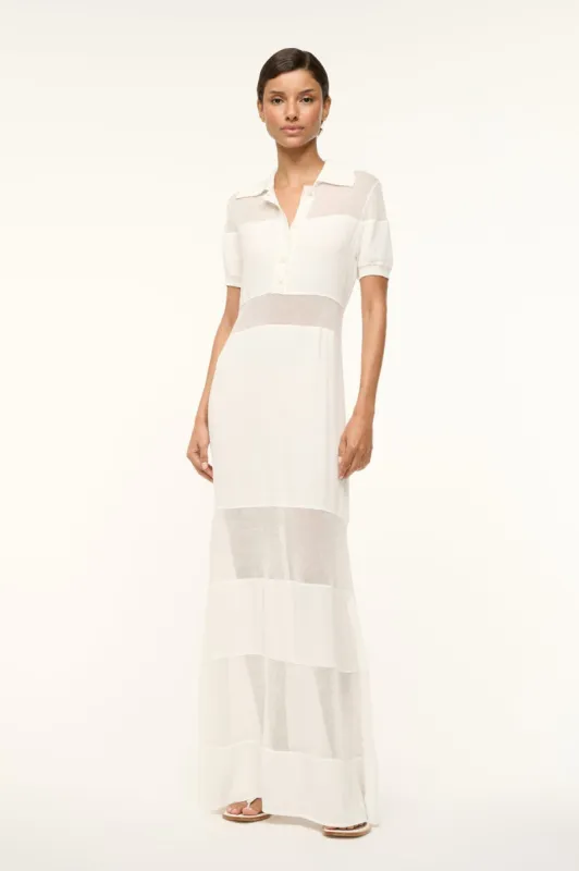 QUAINT DRESS | WHITE sold by STAUD
