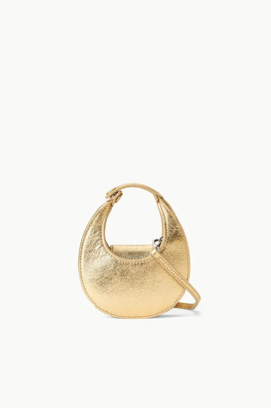 MICRO MOON BAG | GOLD sold by STAUD