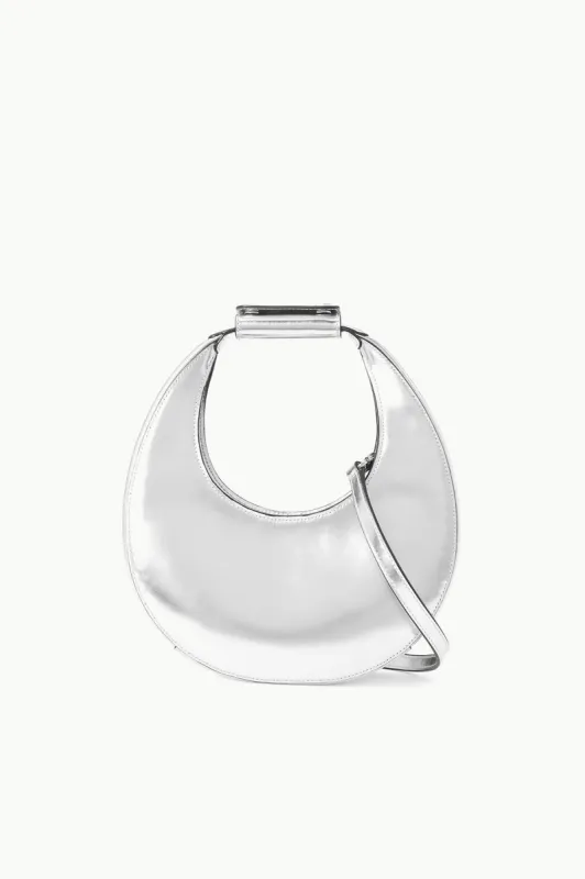 MINI MOON BAG | CHROME sold by STAUD