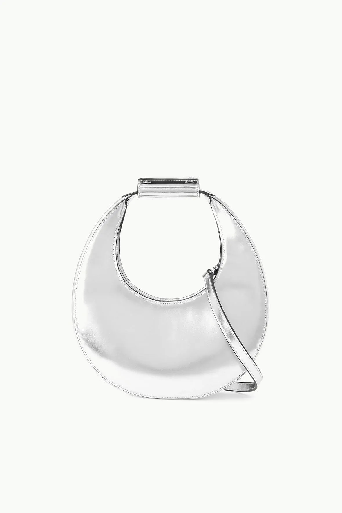 MINI MOON BAG | CHROME sold by STAUD