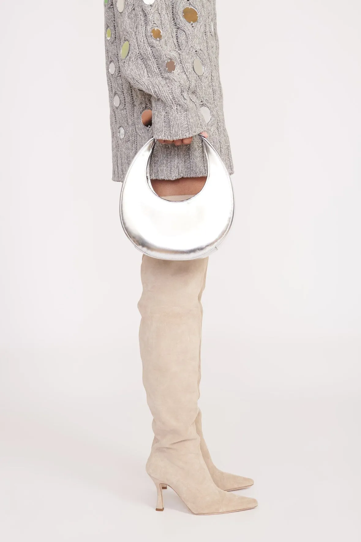 MINI MOON BAG | CHROME sold by STAUD product image thumbnail 4
