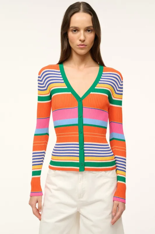 CARGO SWEATER | MULTI BAYADERE STRIPE sold by STAUD