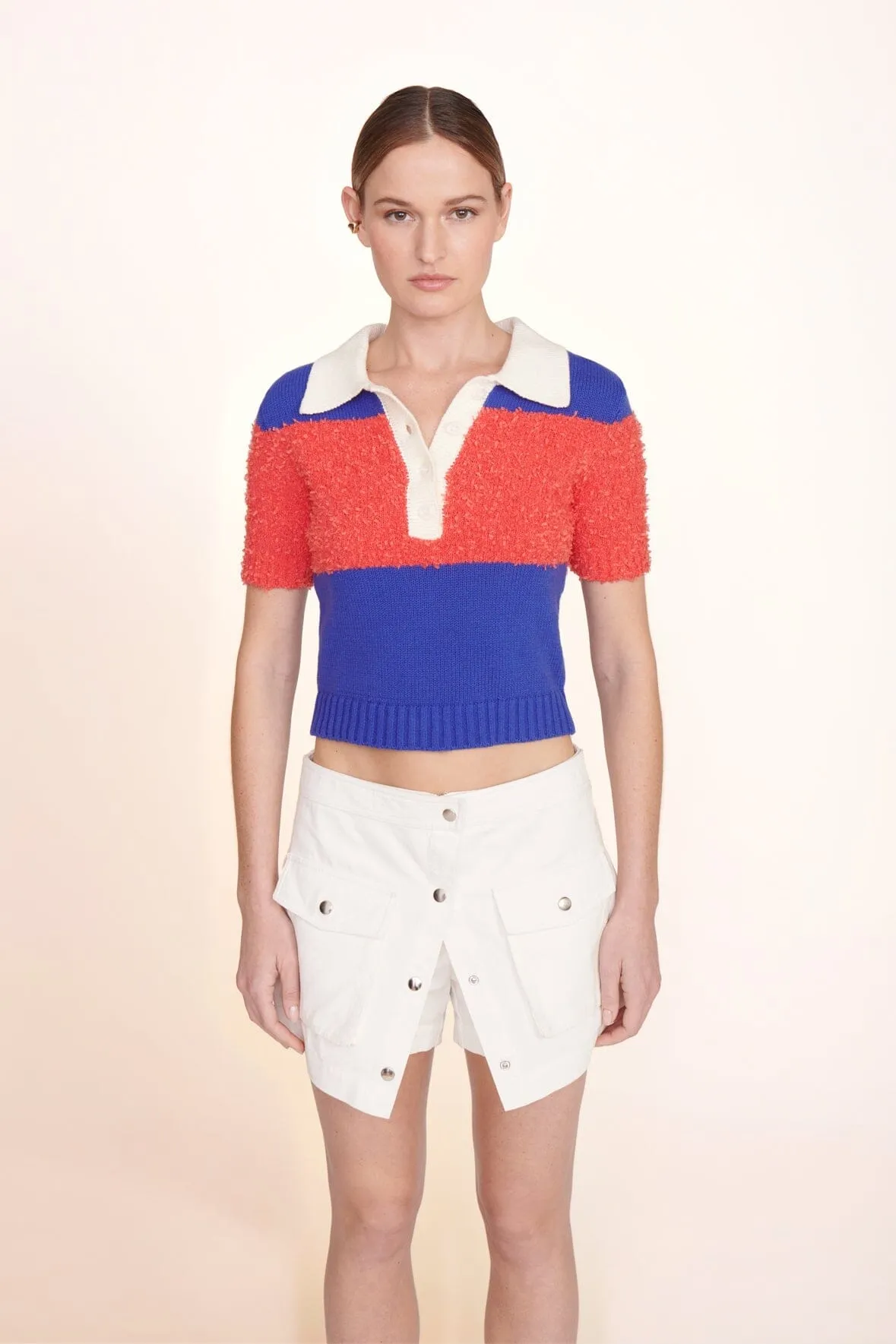 SPENCER TOP | HIBISCUS ATLANTIC RUGBY STRIPE sold by STAUD