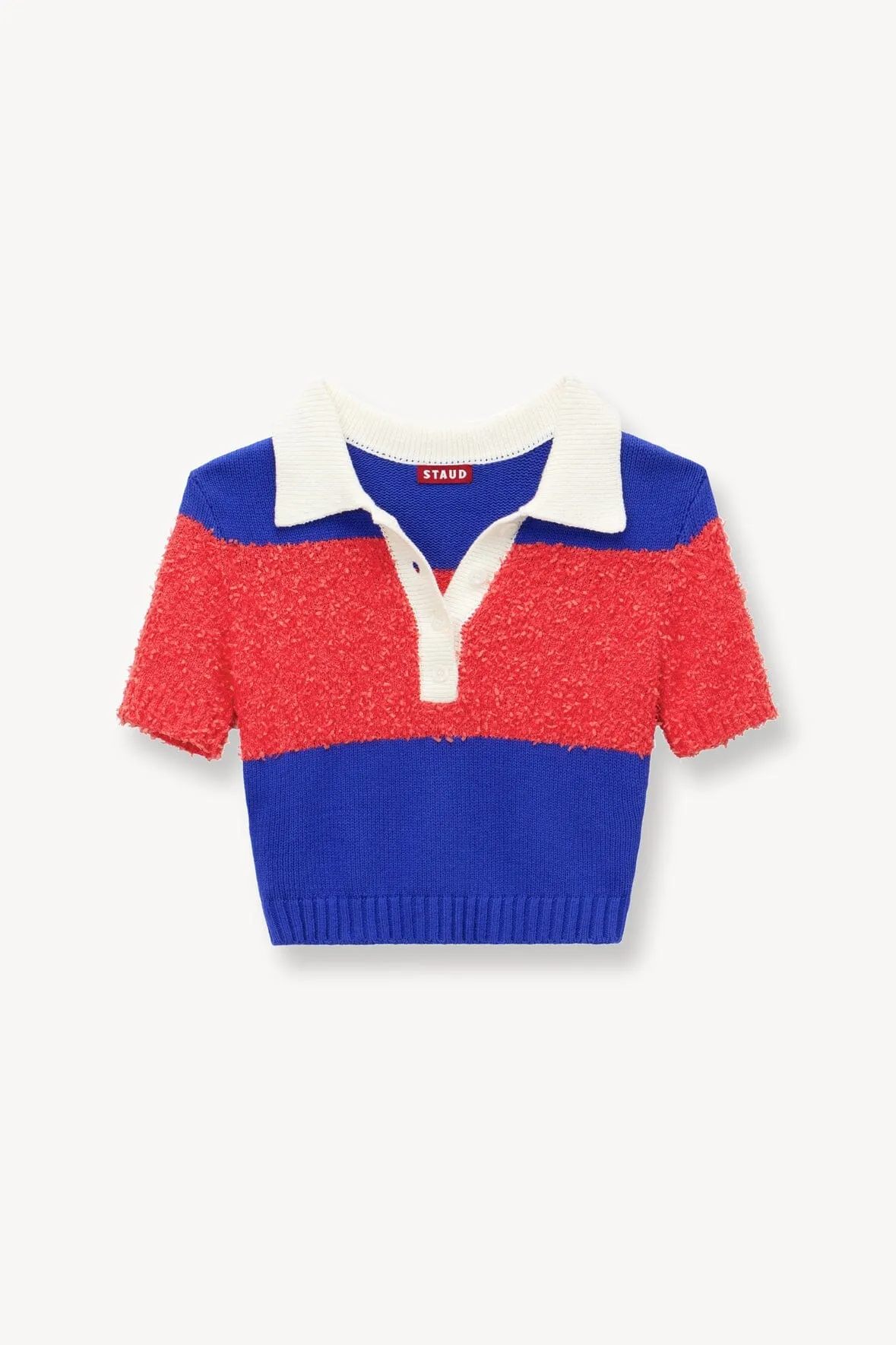 SPENCER TOP | HIBISCUS ATLANTIC RUGBY STRIPE sold by STAUD product image thumbnail 5