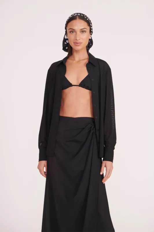 MIRIAM COVERUP TOP | BLACK sold by STAUD