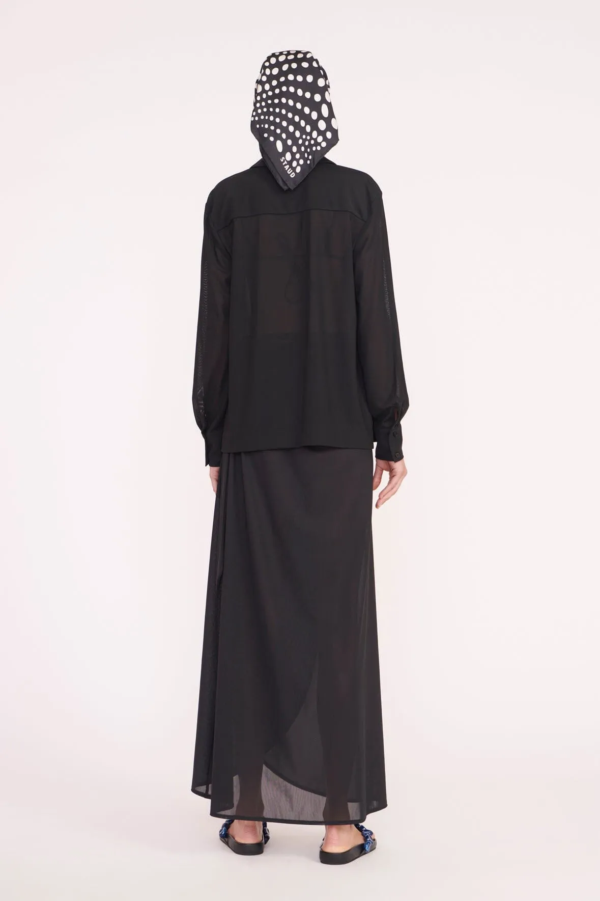 MIRIAM COVERUP TOP | BLACK sold by STAUD product image thumbnail 4