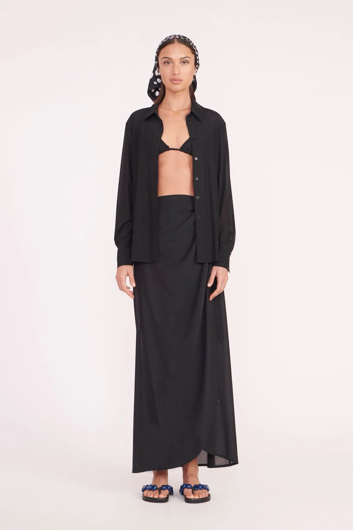 MIRIAM COVERUP TOP | BLACK sold by STAUD product image thumbnail 2