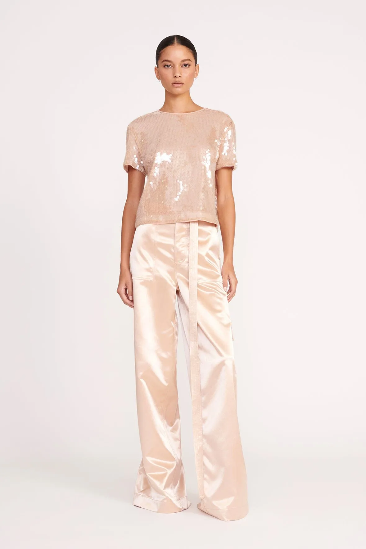 SHAY PANT | BEIGE sold by STAUD