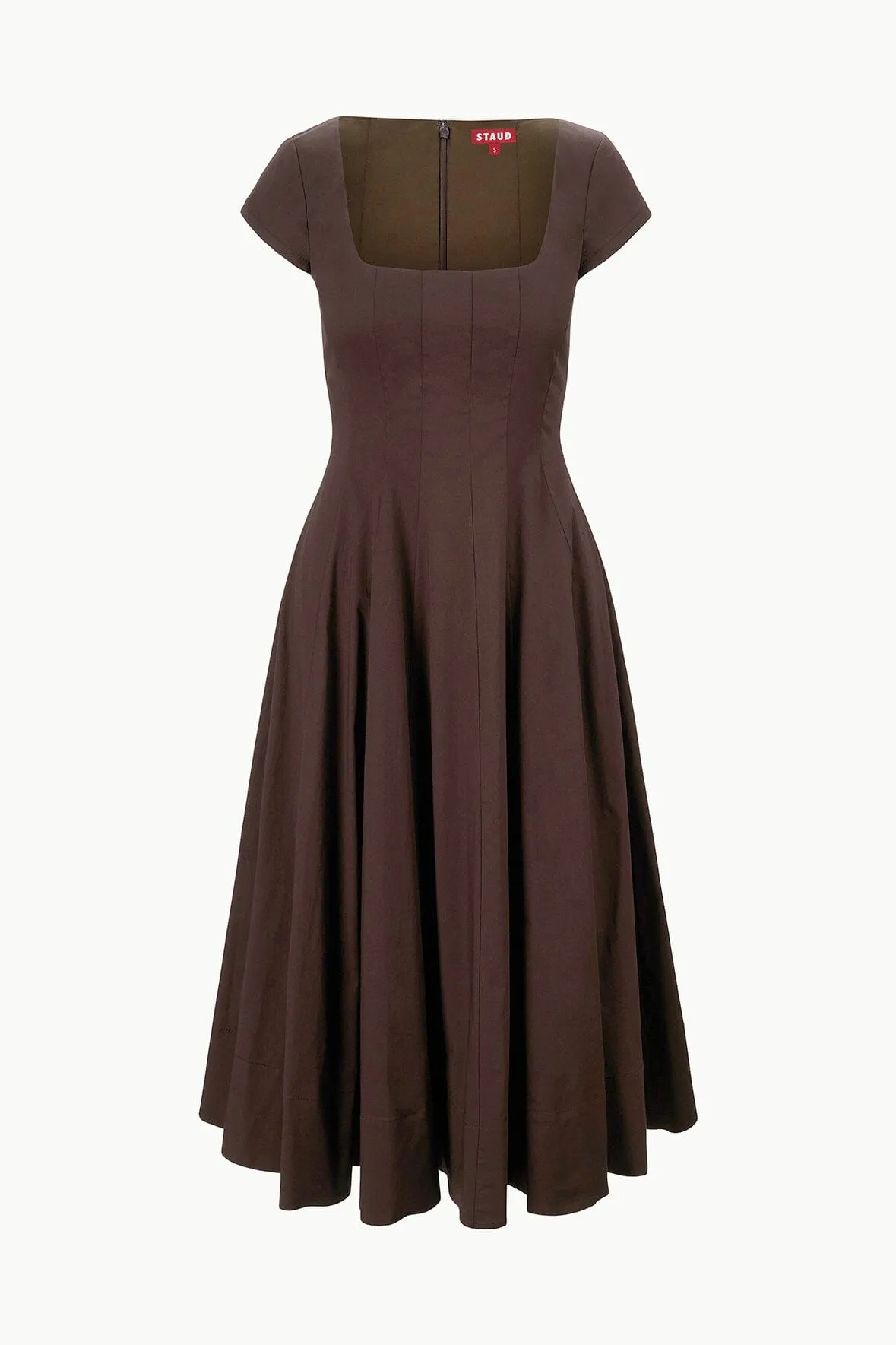 SHORT SLEEVE WELLS DRESS | EARTH sold by STAUD product image thumbnail 5