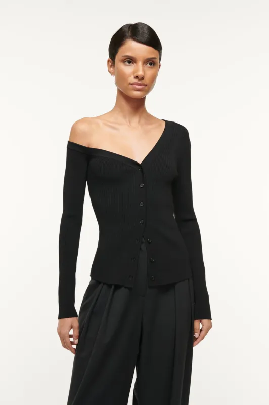 CRAFTSMAN SWEATER | BLACK sold by STAUD