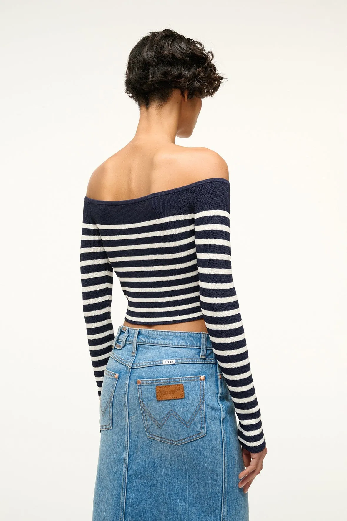 FLOAT TOP | NAVY WHITE sold by STAUD product image thumbnail 3