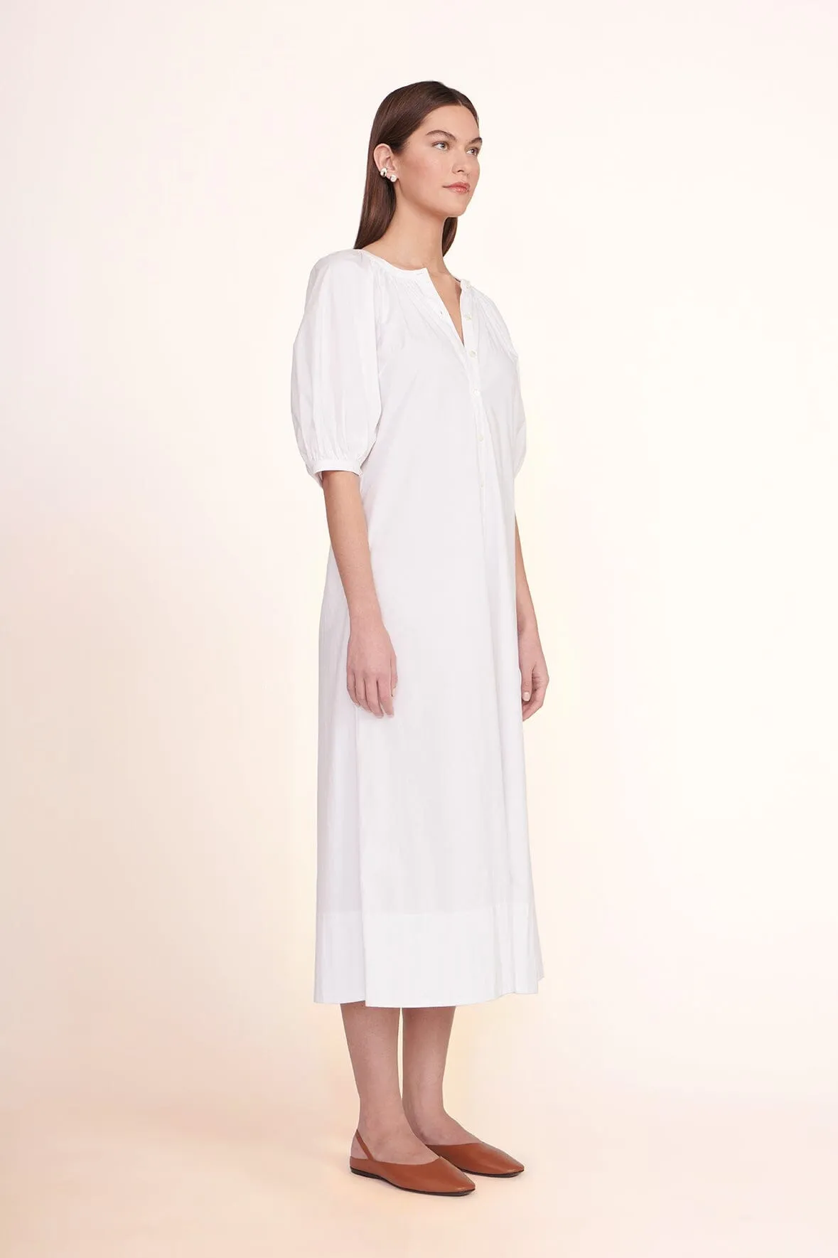 VINCENT DRESS | WHITE sold by STAUD product image thumbnail 3