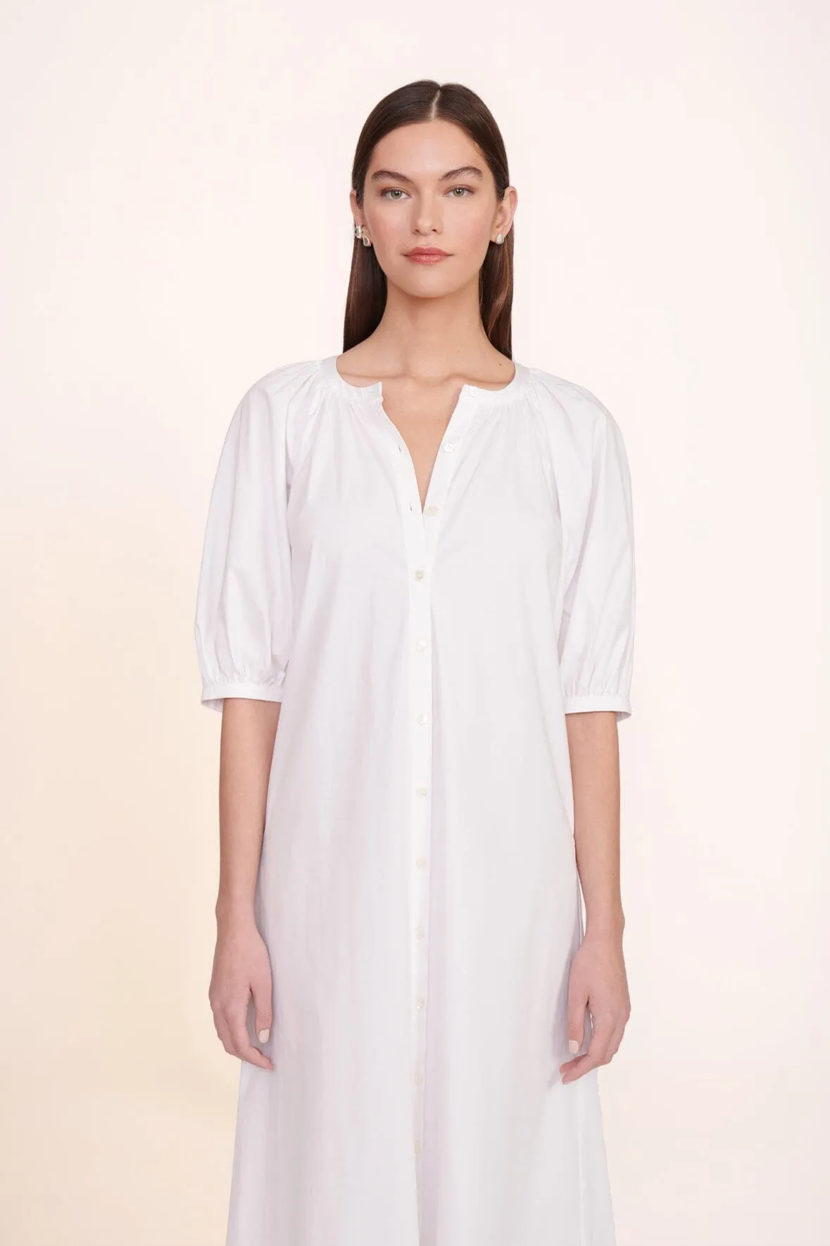 VINCENT DRESS | WHITE sold by STAUD product image thumbnail 4