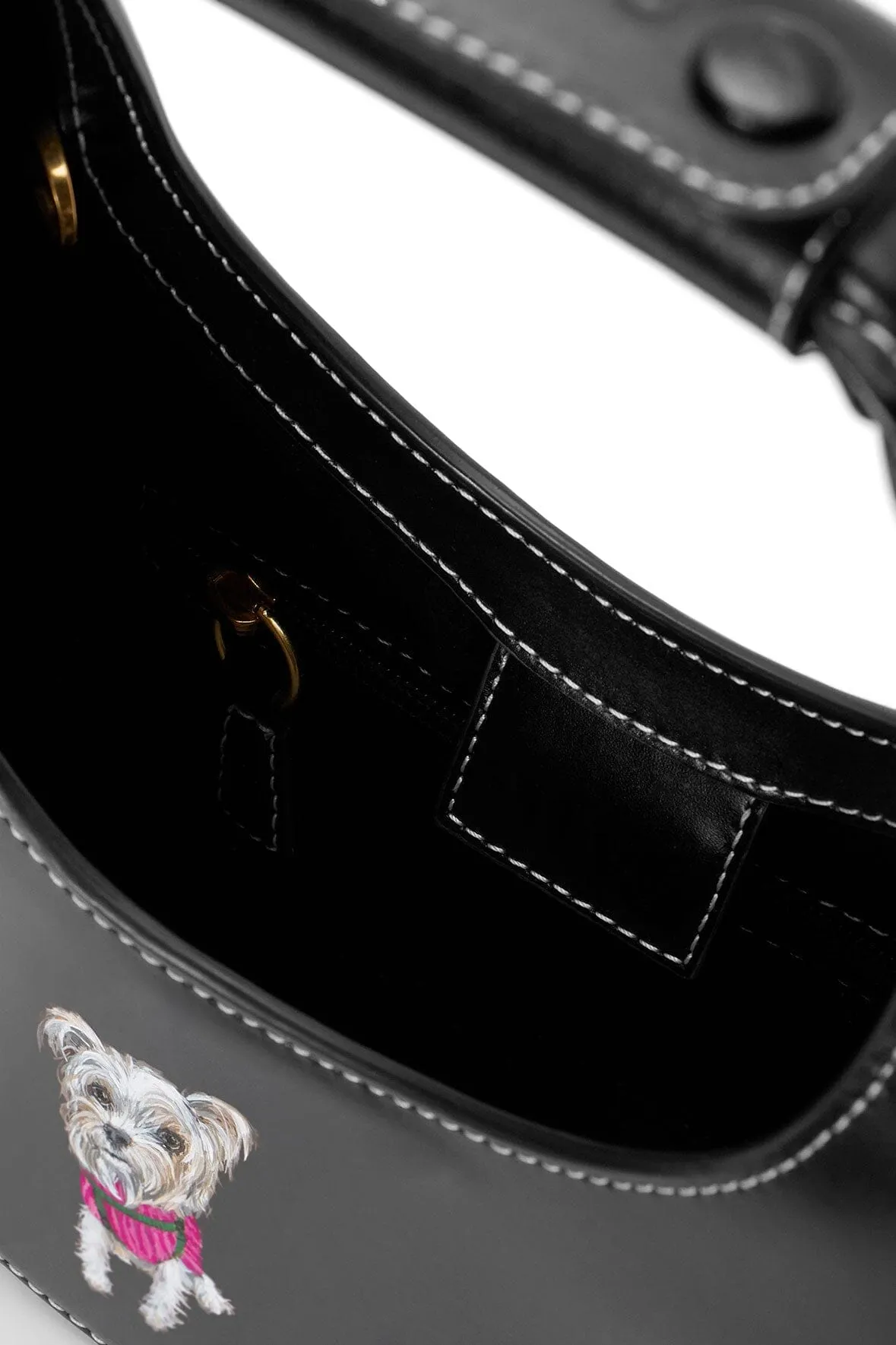 CUSTOM MINI MOON BAG | BLACK sold by STAUD product image thumbnail 2