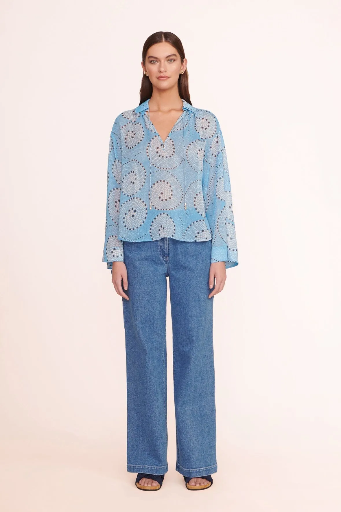 MARISSA TOP | SHALLOW WHIRLPOOL sold by STAUD product image thumbnail 4