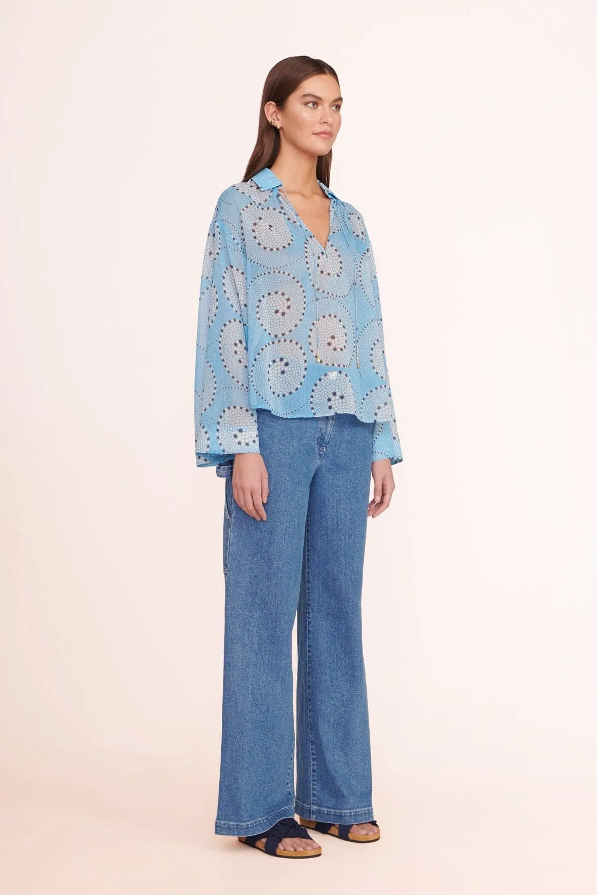 MARISSA TOP | SHALLOW WHIRLPOOL sold by STAUD product image thumbnail 2