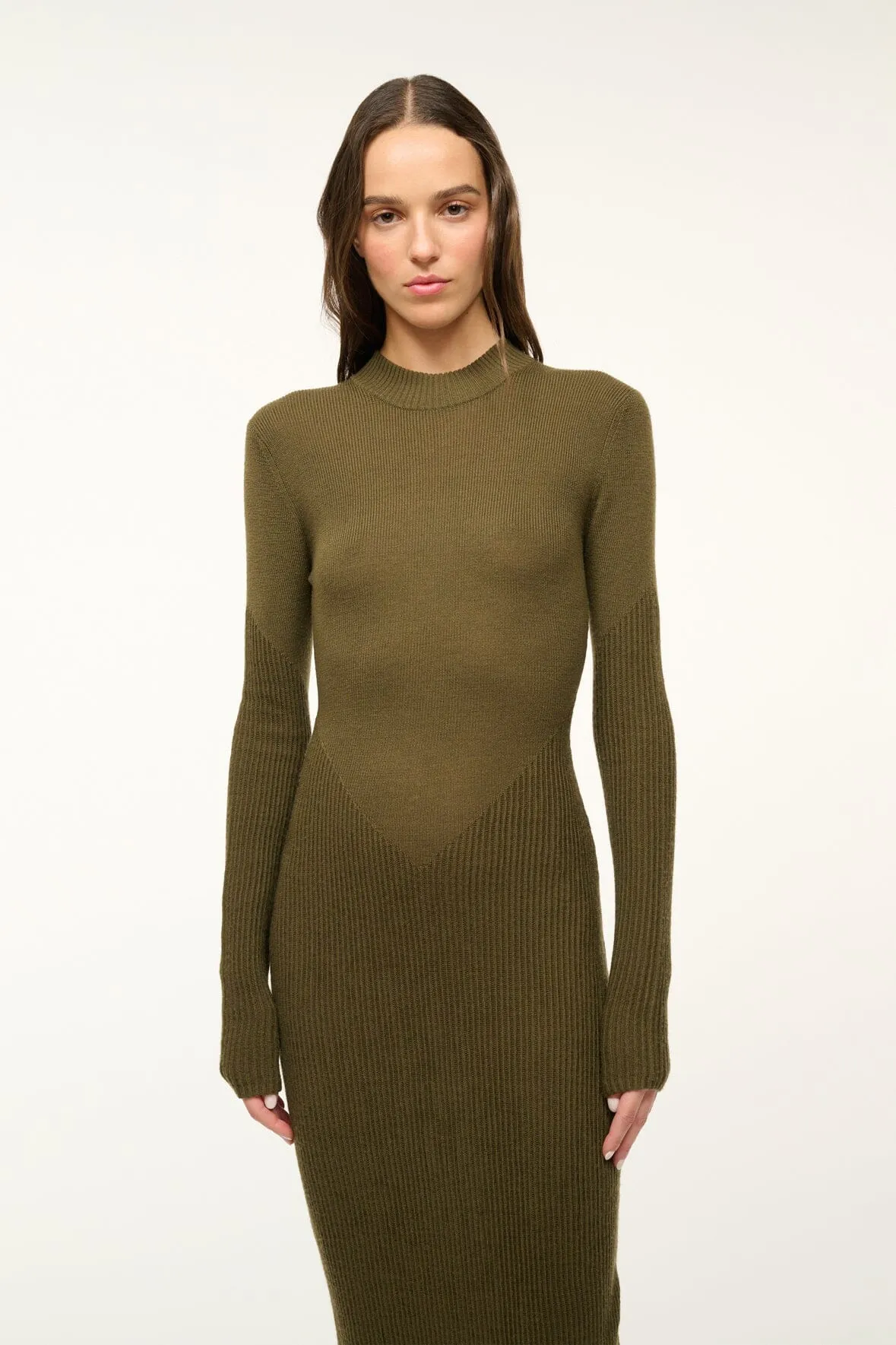 RAMONA DRESS | SERGEANT GREEN sold by STAUD product image thumbnail 2