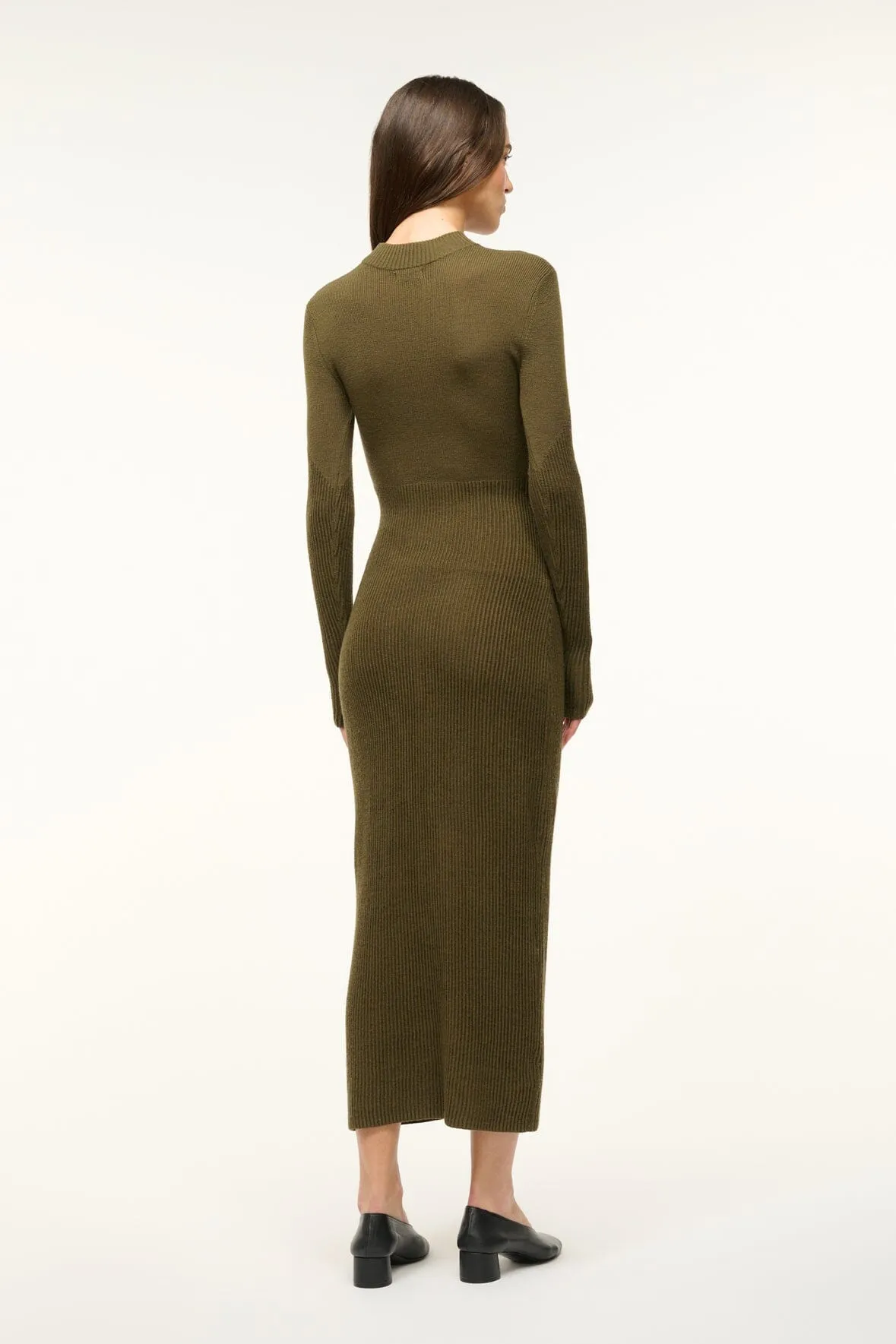 RAMONA DRESS | SERGEANT GREEN sold by STAUD product image thumbnail 4
