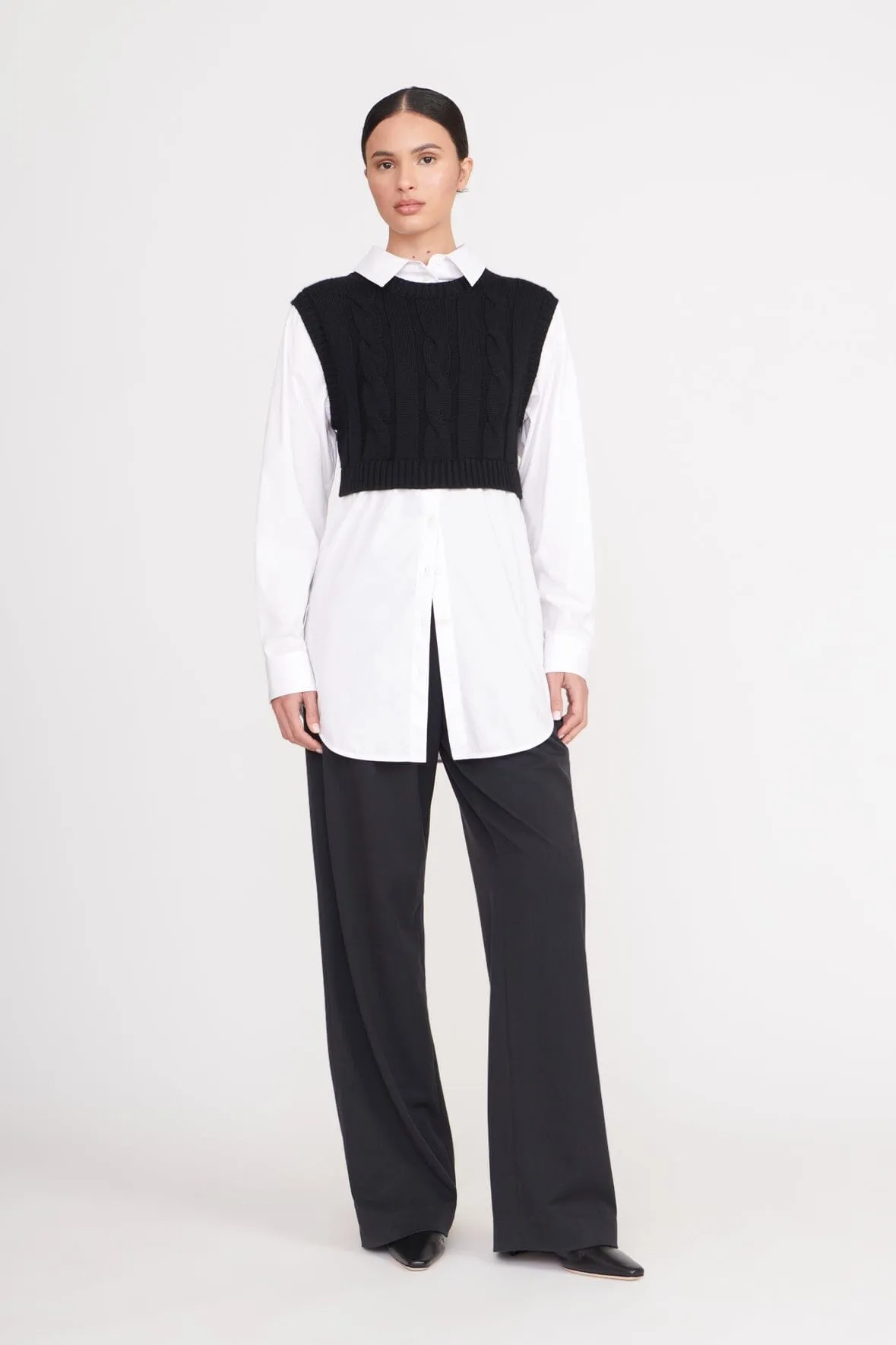 COOPER TOP | BLACK WHITE sold by STAUD product image thumbnail 2