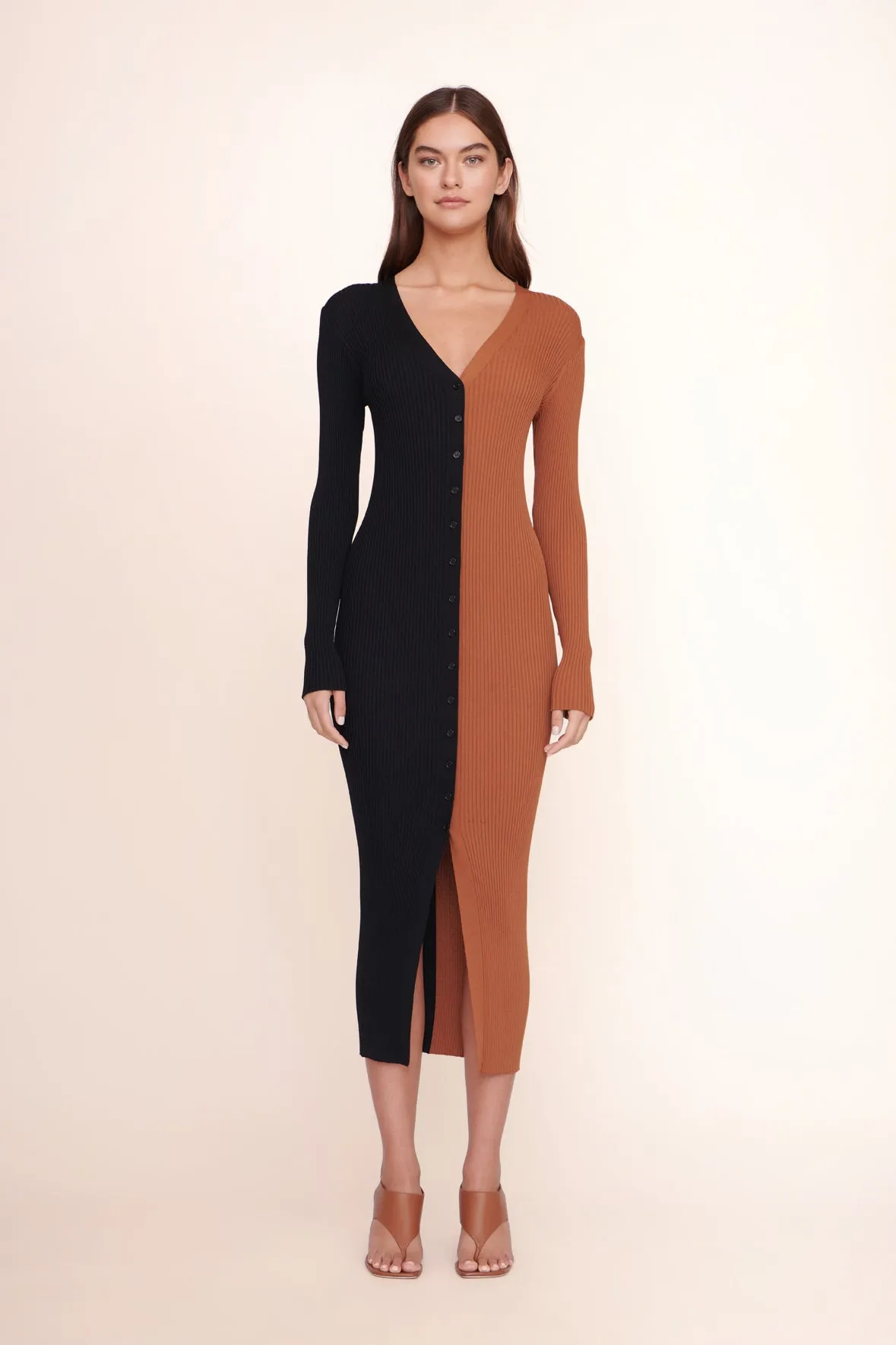 SHOKO SWEATER | TAN BLACK sold by STAUD