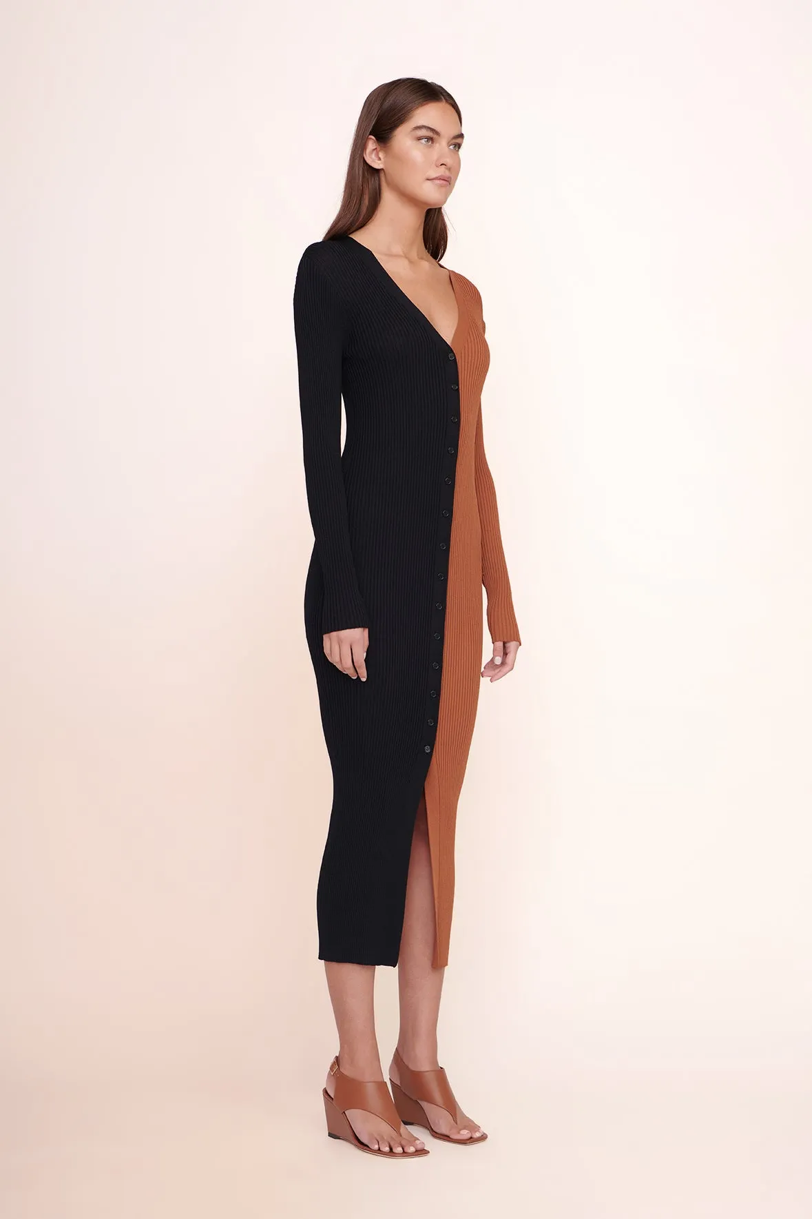 SHOKO SWEATER | TAN BLACK sold by STAUD product image thumbnail 3