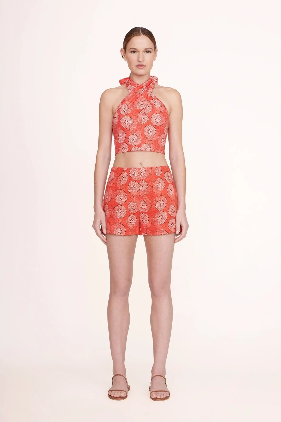 SMOCKED KAI TOP | HIBISCUS WHIRLPOOL sold by STAUD product image thumbnail 4