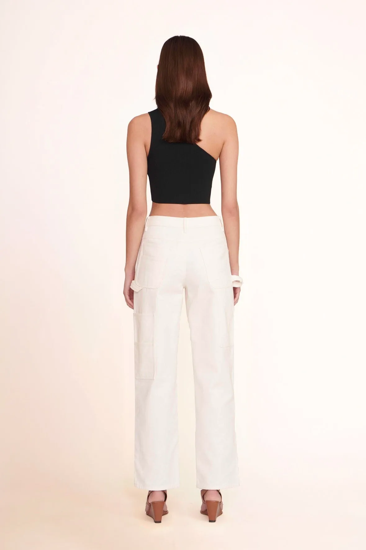 PAINTER PANT | WHITE sold by STAUD product image thumbnail 3