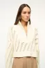 CROPPED HAMPTON SWEATER | IVORY sold by STAUD