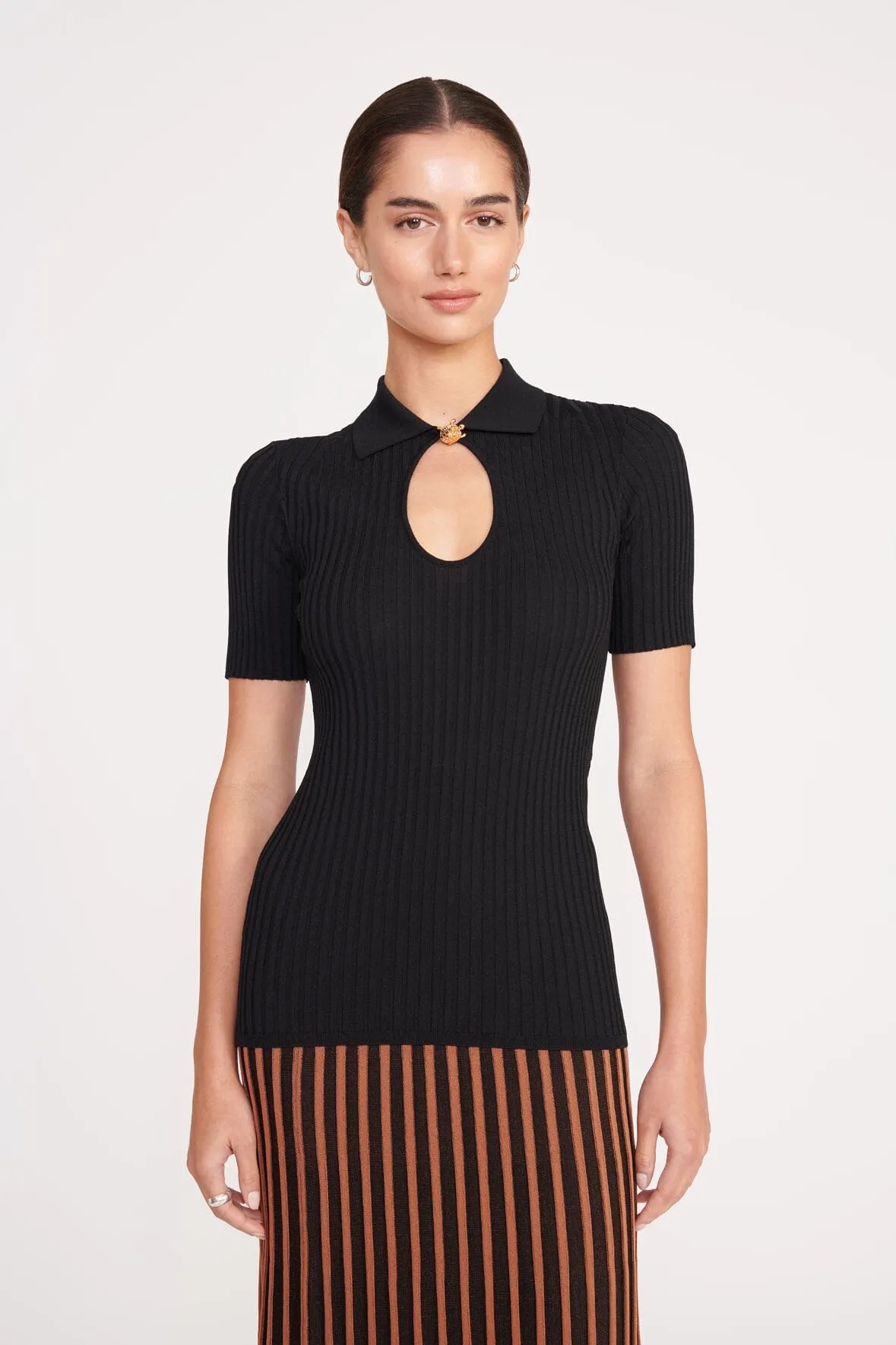 CATALEYA TOP | BLACK sold by STAUD