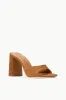 SLOANE HEEL | TAN SUEDE sold by STAUD