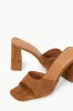 SLOANE HEEL | TAN SUEDE sold by STAUD