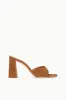 SLOANE HEEL | TAN SUEDE sold by STAUD