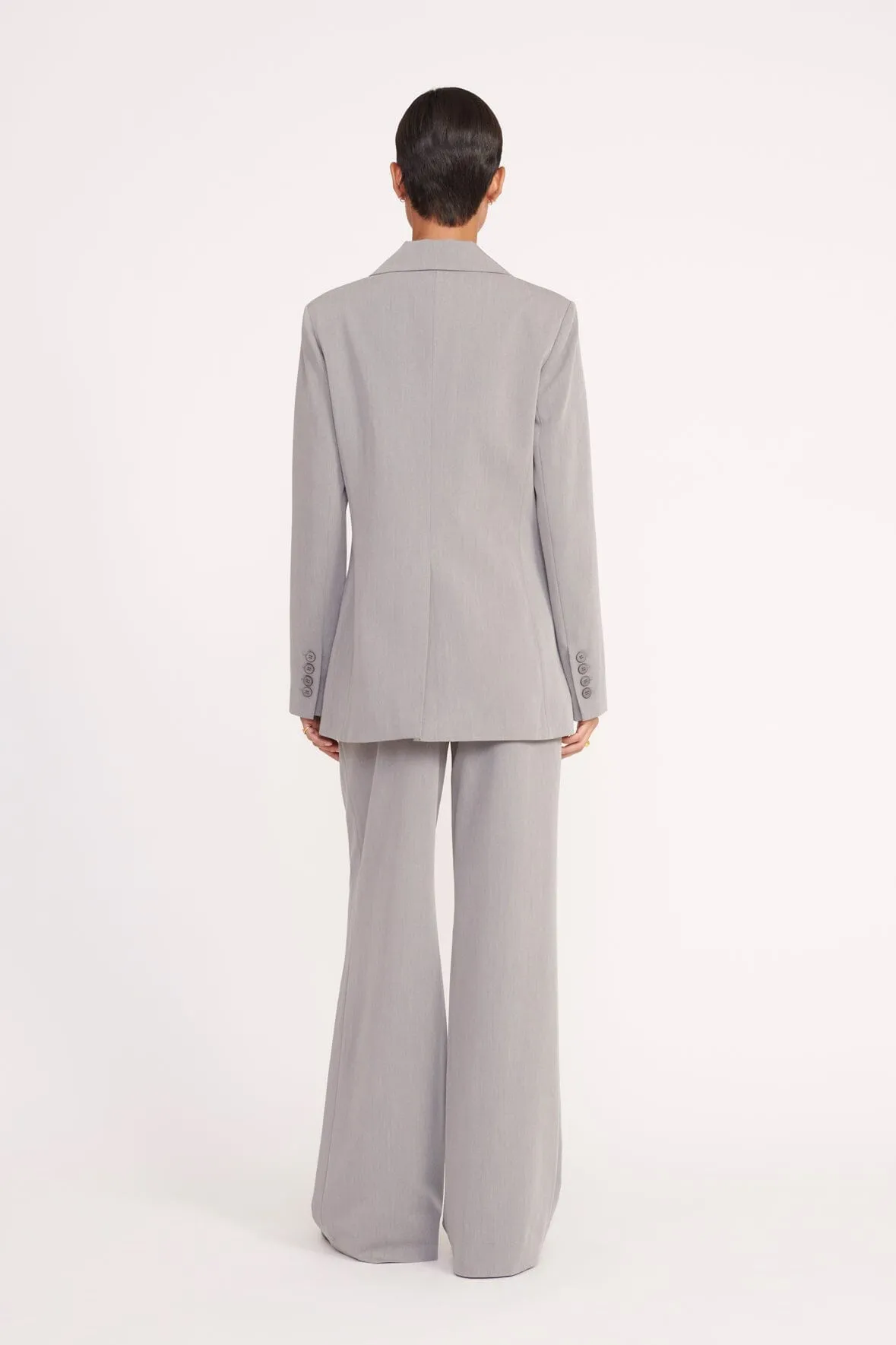 CITY BLAZER | HEATHER GREY sold by STAUD product image thumbnail 4