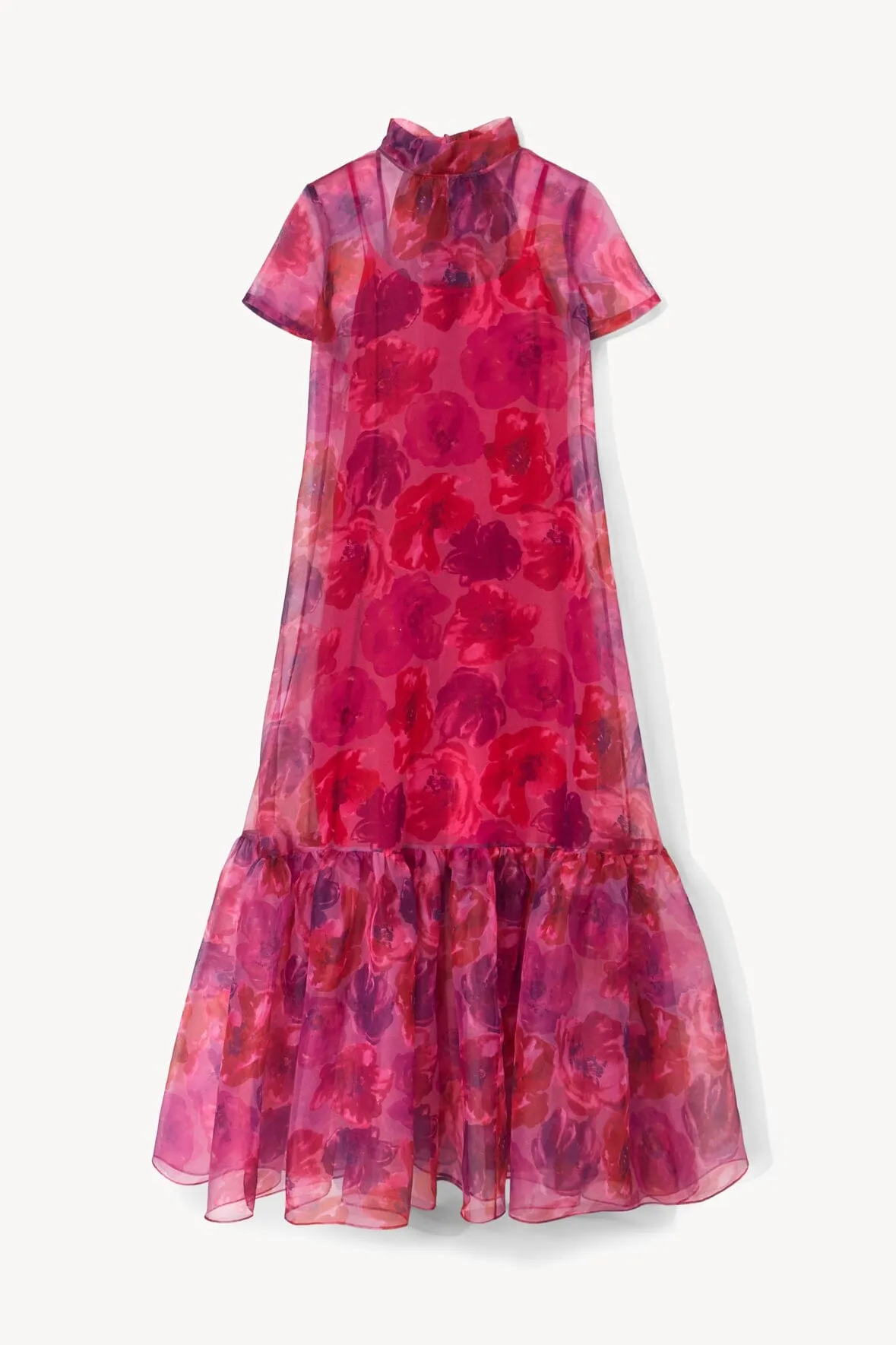 CALLUNA DRESS | MAGENTA PAINTED FLORAL sold by STAUD product image thumbnail 5